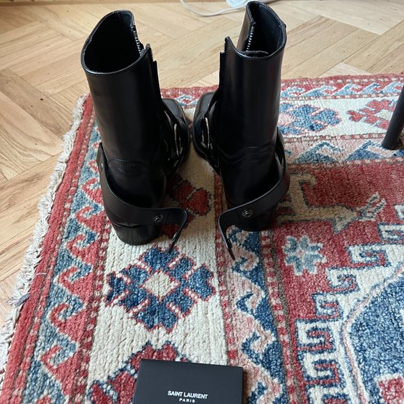 Saint Laurent (YSL) Wyatt boot - black leather, men sz 41 - Picture 5 of 9